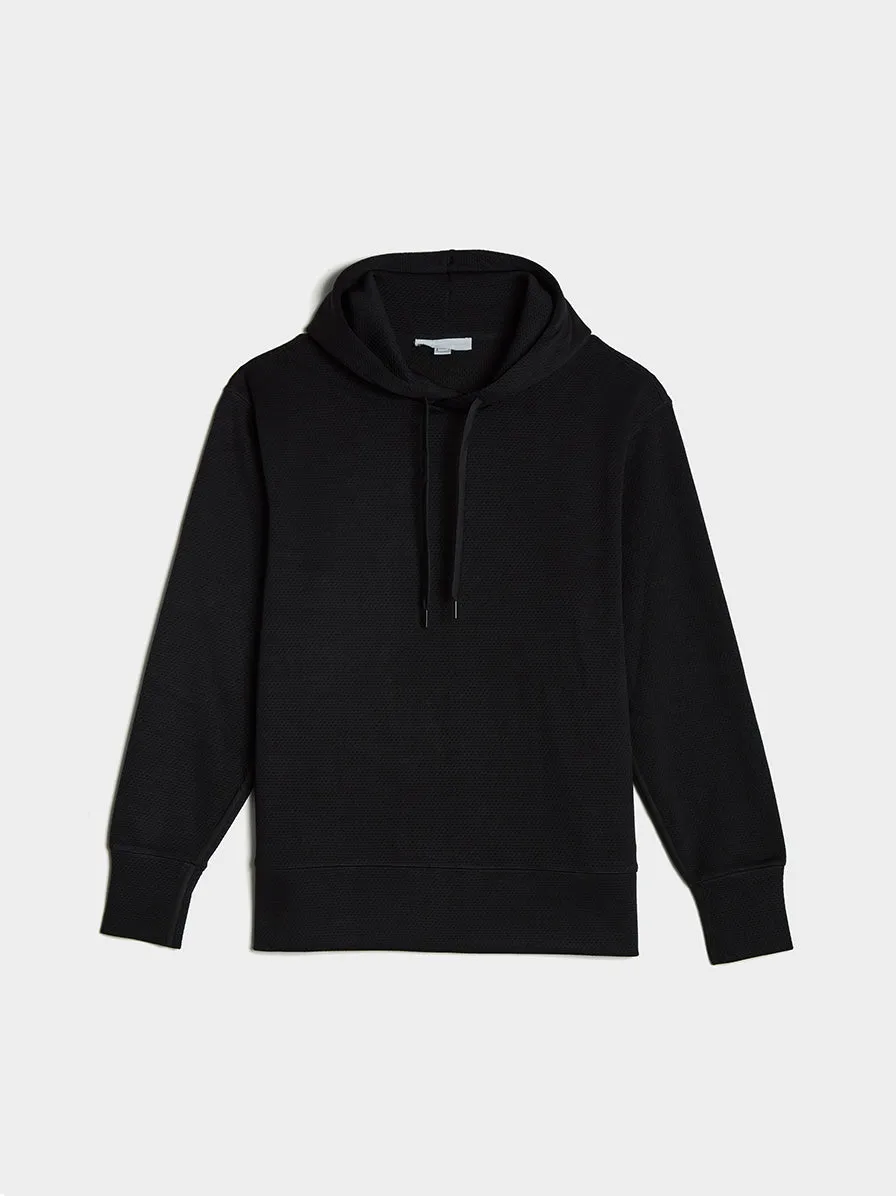 U CH2 Graphic Mesh Hoodie , Black