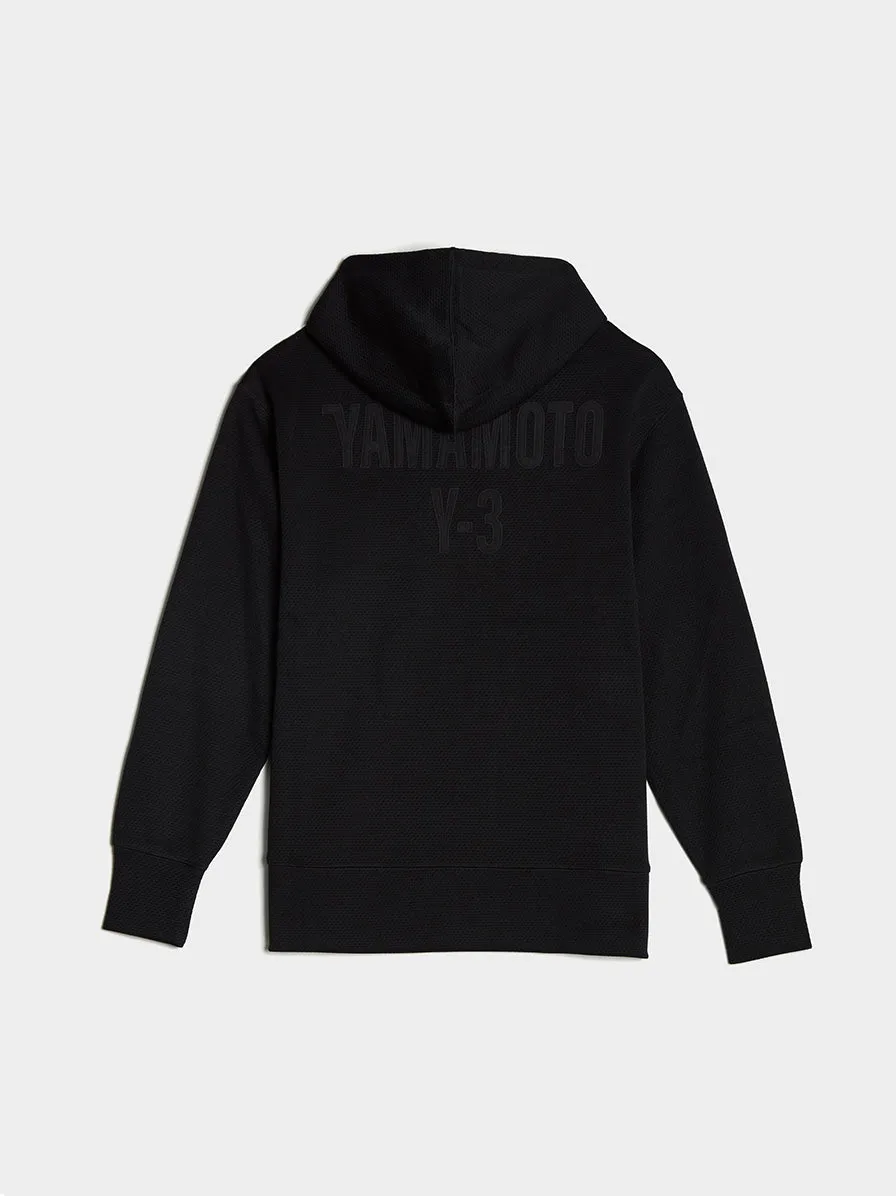 U CH2 Graphic Mesh Hoodie , Black