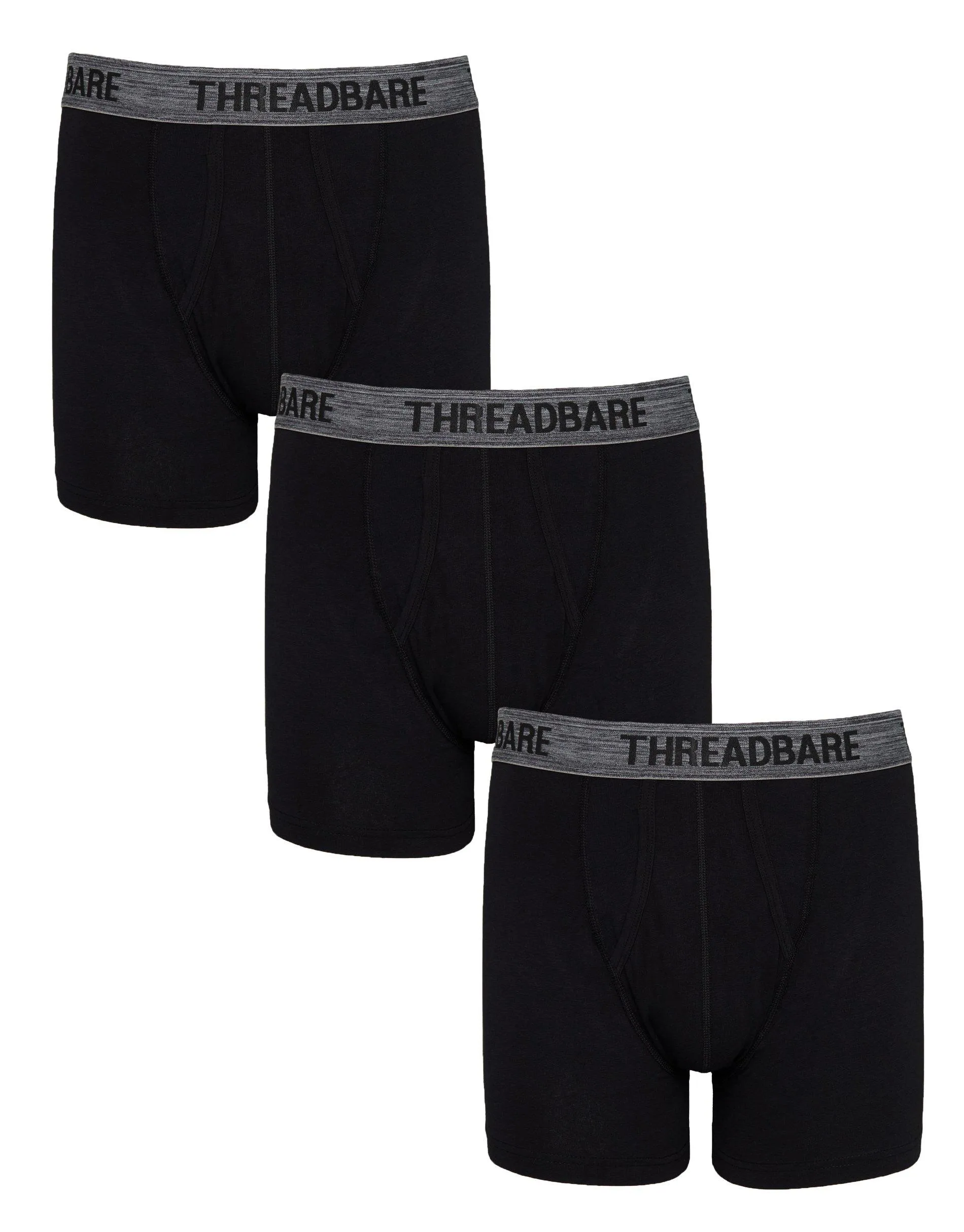 Underwear & Socks | 3 Pack 'Lennie' A-Front Trunks | Threadbare