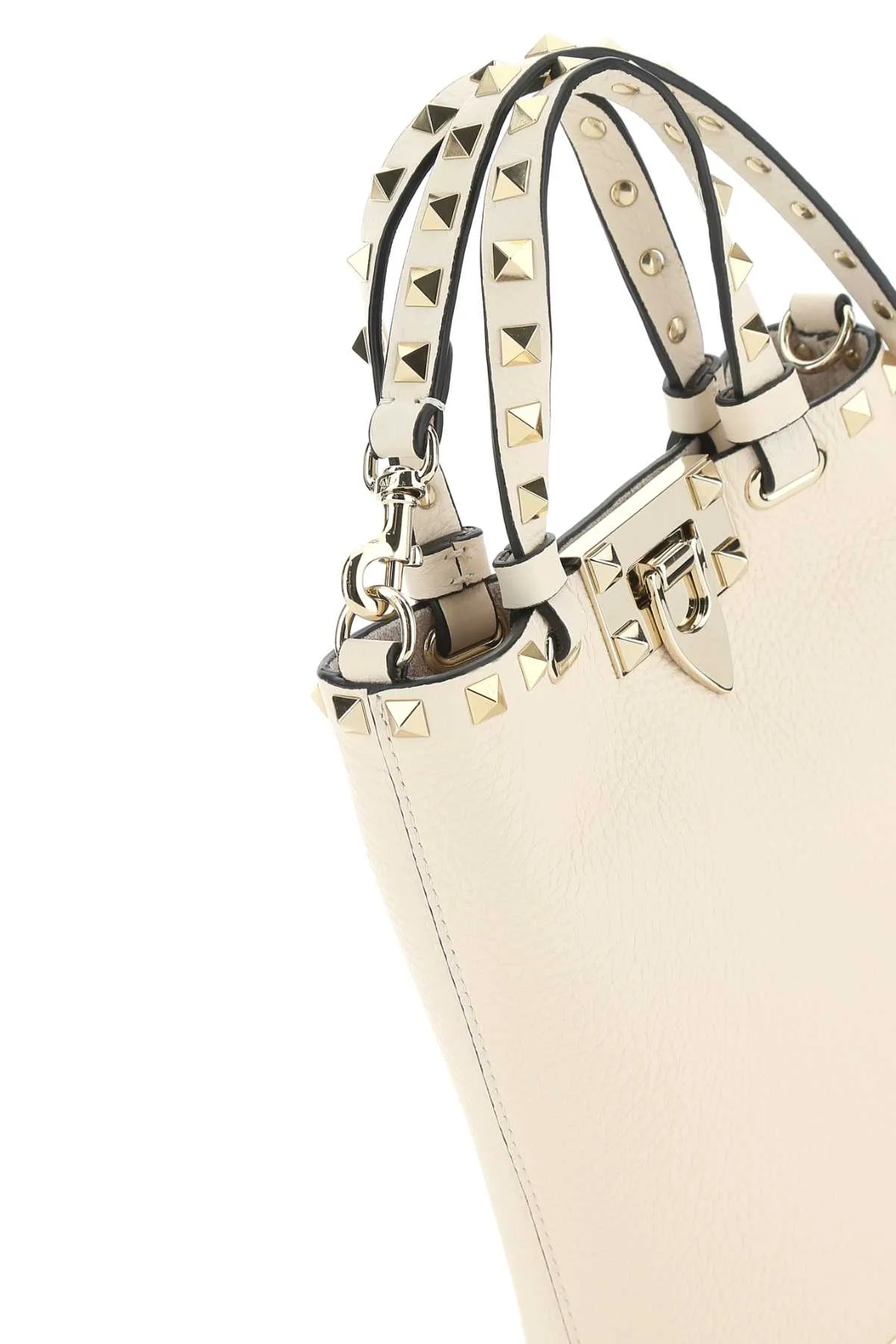 Valentino Garavani Rockstud Logo Detailed Tote Bag