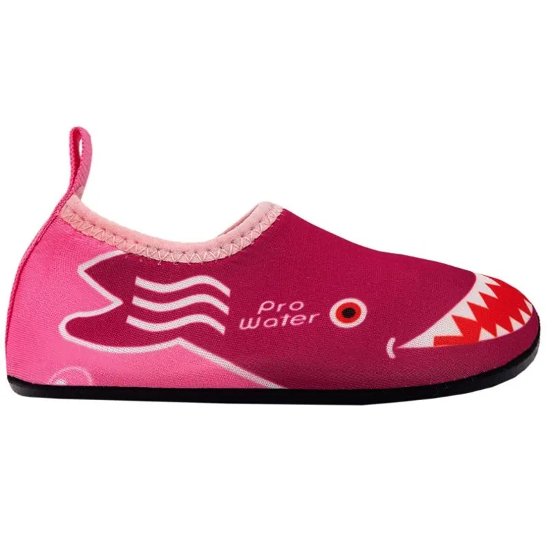 Water shoes ProWater Jr. PRO-23-34-103B pink roses and purples