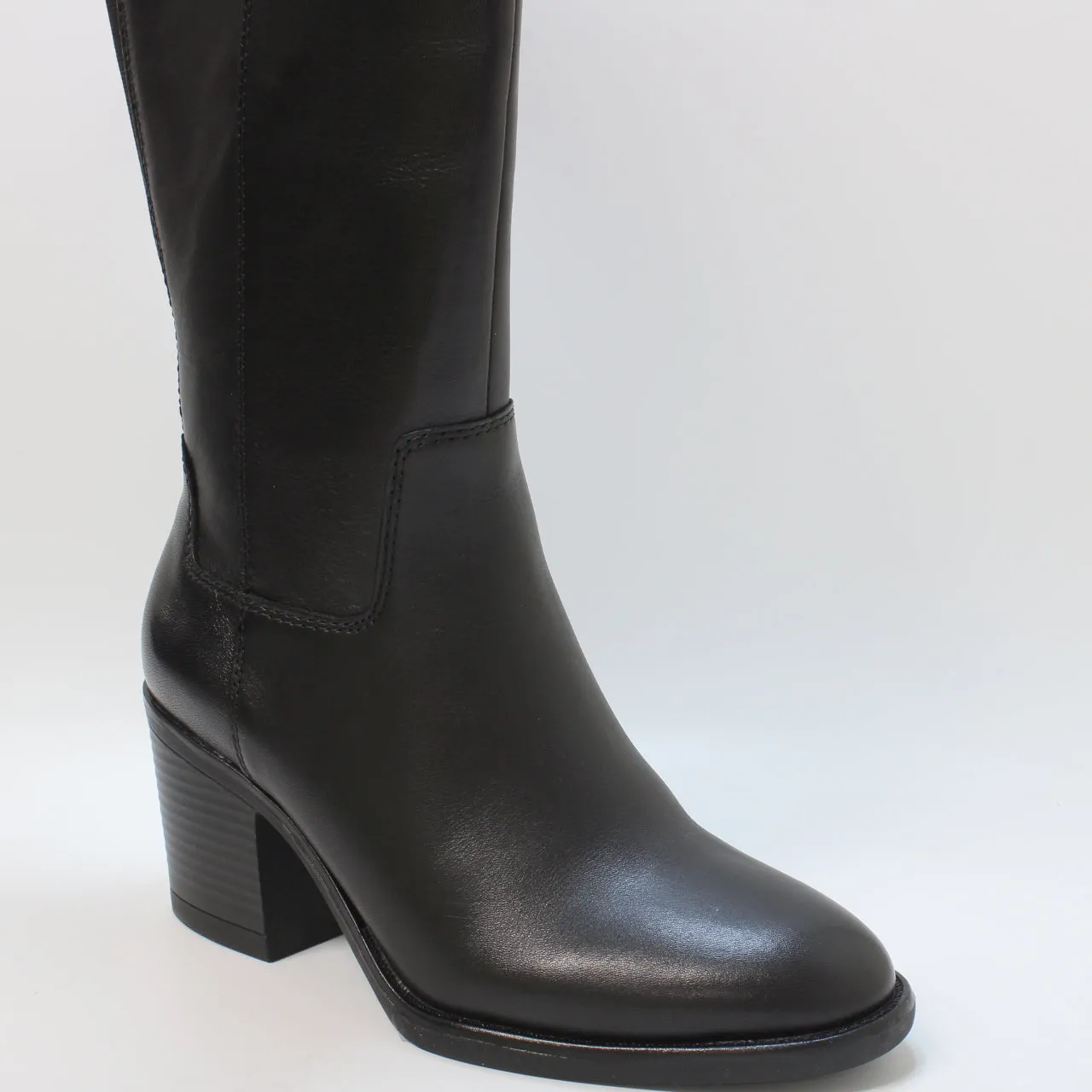 Womens Office Kabana Knee Boots Black Leather