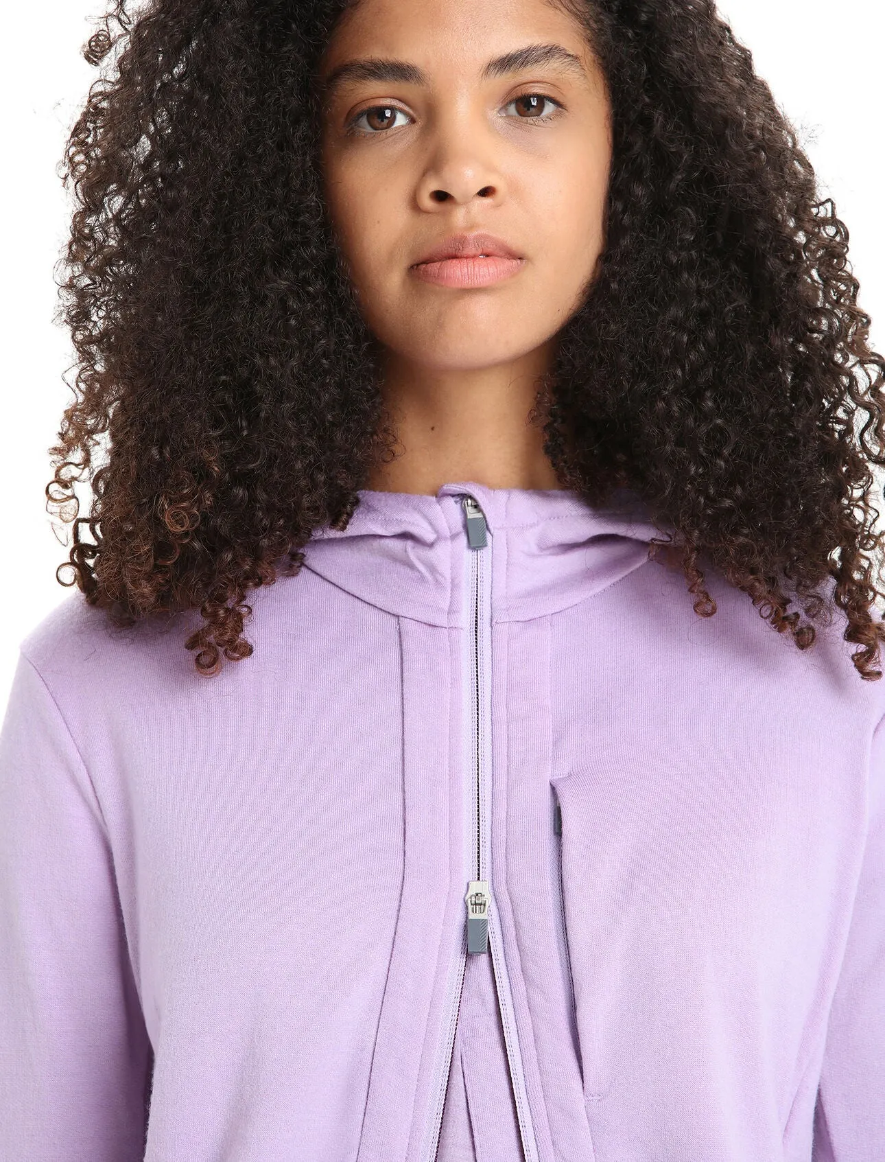 Womens Quantum III LS Zip Hoodie