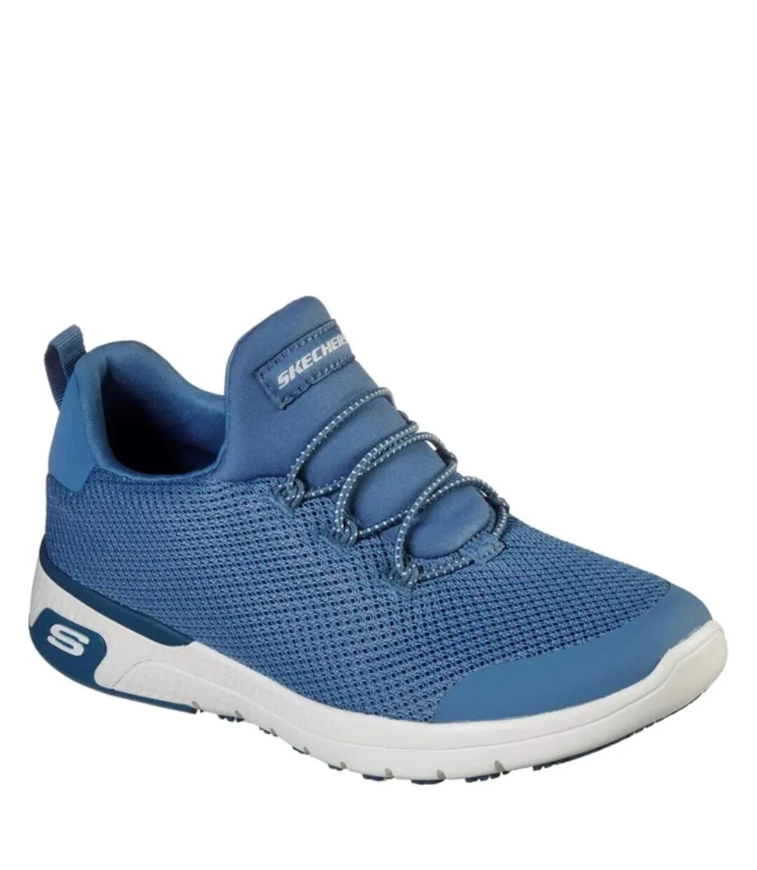 Womens/ladies marsing-waiola sr safety shoes blue/white Skechers