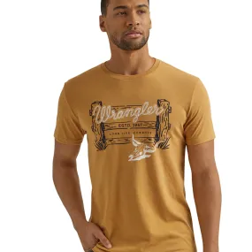 Wrangler Men's Yellow Long Live Cowboys Ranch Tee