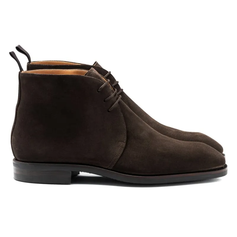 Yanko Chukka boot dark brown suede