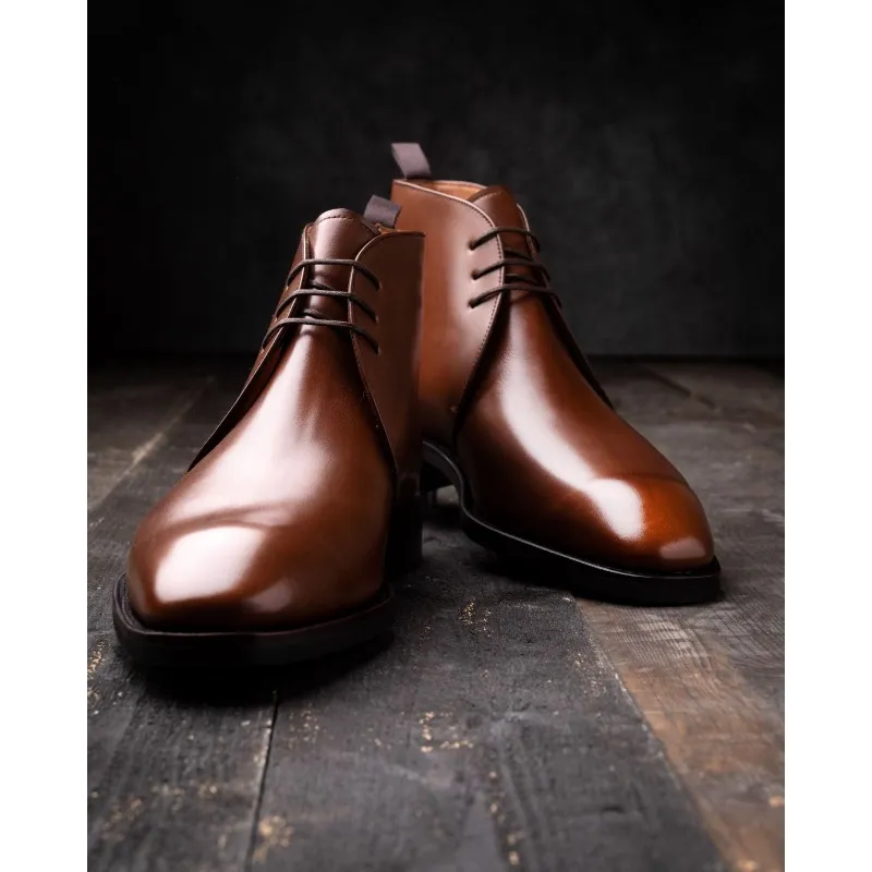 Yanko Chukka boot dark brown